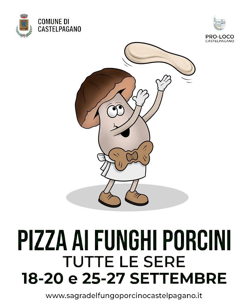Pizza ai funghi porcini